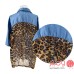 بلوزة شيفون بتصميم جلد الفهد 