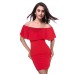 فستان أحمر ساحر لإطلالة مليئة بالجاذبية