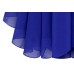 فستان أزرق أنيق ذو وخصر مطاطي من الشيفون الرائع