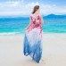 فستان طويل بلا أكمام مناسب للشاطئ