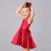 فستان أحمر مكشكش رائع للفتيات