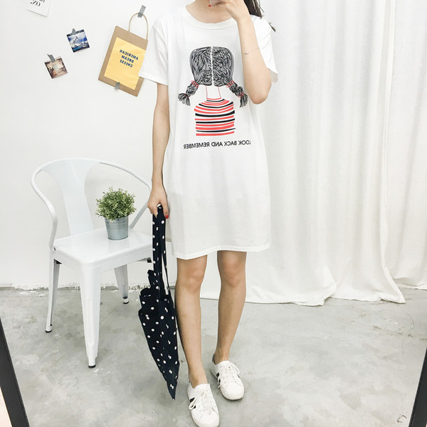 FashionableSimplePrintedLongT-Shirt-HYK042635