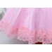 فستان راقي مزين بفيونكة و وردة للفتيات