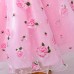 فستان مزين بالزهور للفتيات