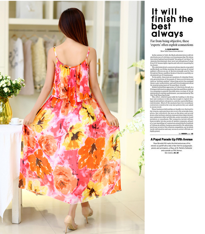 2015ElegantBeachWomenFloralPrintingStrapsBacklessChiffonMaxiDress-ZME041847