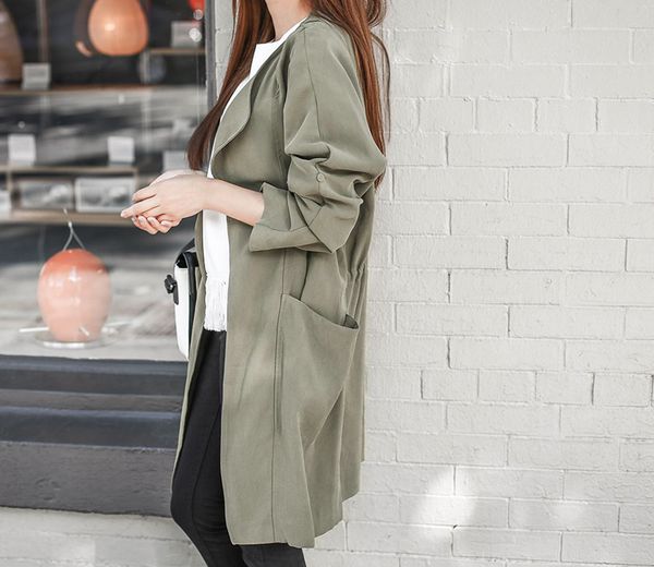 2015NewCollectionWomenLongCoatFashionLooseTurndownCollar-PYE082837GE