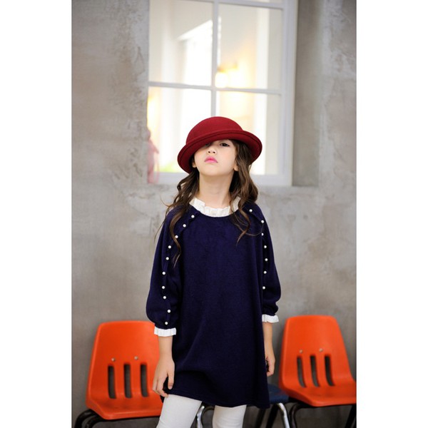 2016OnlineCasualBatSleeveGirlsLongDress-CMK081030