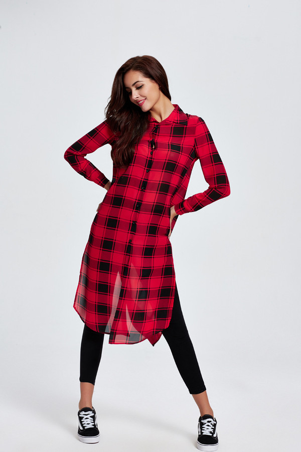 2016OnlinePlaidAsymmetricalLongShirtsForWoman-CMK082224RD