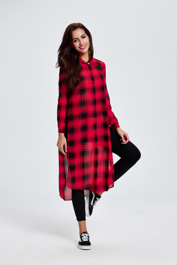 2016OnlinePlaidAsymmetricalLongShirtsForWoman-CMK082224RD