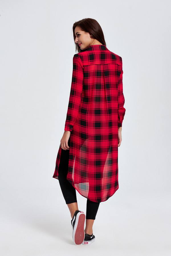 2016OnlinePlaidAsymmetricalLongShirtsForWoman-CMK082224RD