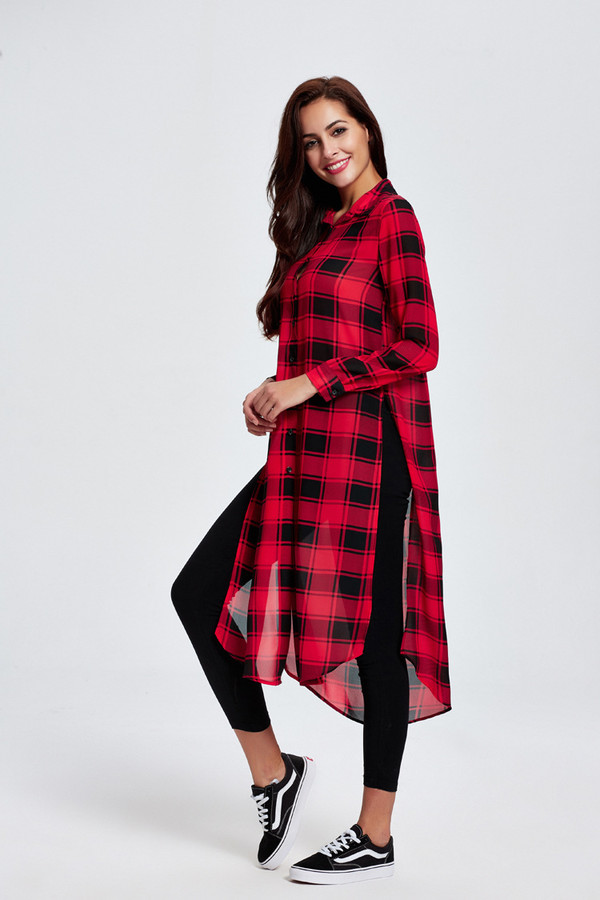 2016OnlinePlaidAsymmetricalLongShirtsForWoman-CMK082224RD