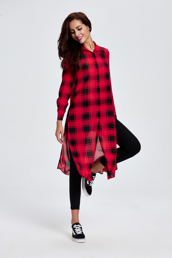 2016OnlinePlaidAsymmetricalLongShirtsForWoman-CMK082224RD