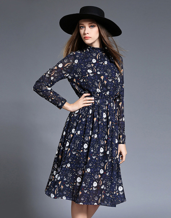 AutumnElegantFloralChiffonMidiDresses-AFK090738BA