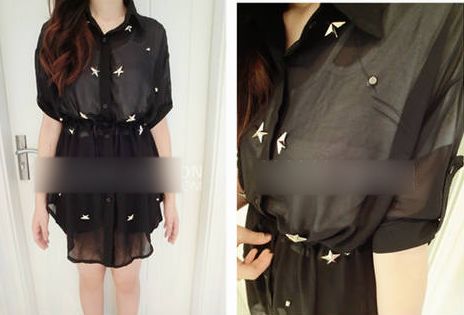 AutumnLadysVoguePureColorHalfSleeveChiffonCoat-NL0726010BA