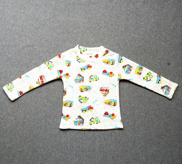 BestSellingCarPrintChildrenPajamasSuits-YHK091737B