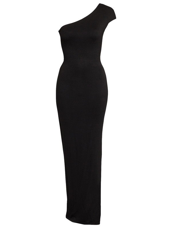 CustomizedSexyBacklessBlackSlitLongFormalDress-TFK070428BA