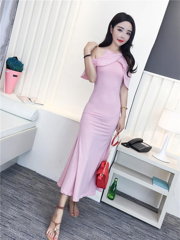 CustomizedSexyOffShoulderSlitStrapLongDress-TFK071230