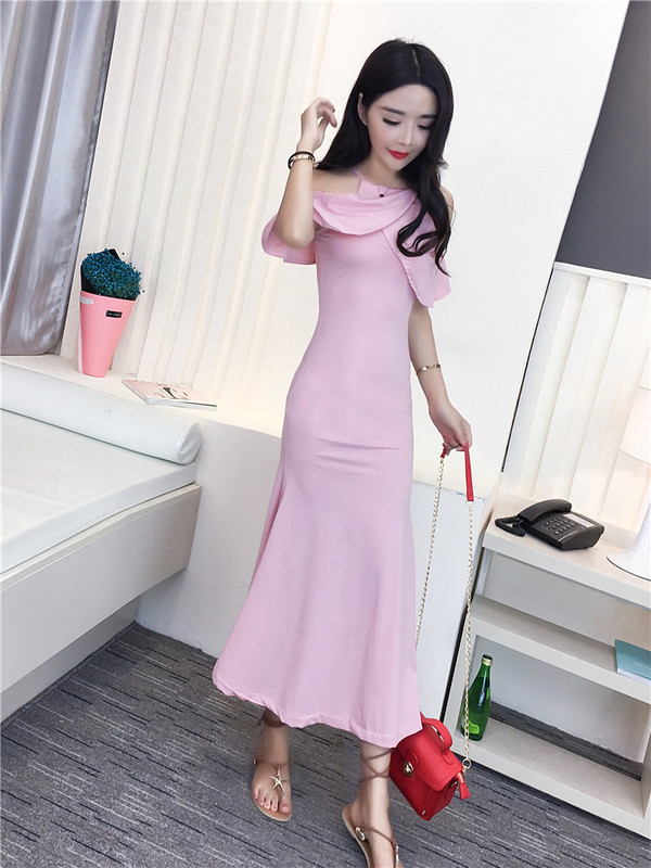 CustomizedSexyOffShoulderSlitStrapLongDress-TFK071230