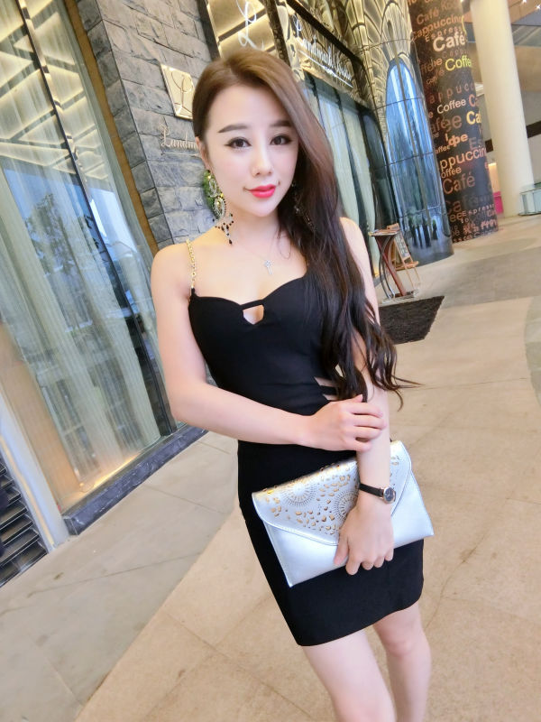 EasyMatchingSplitJointBodyconMiniDress-XFK031549