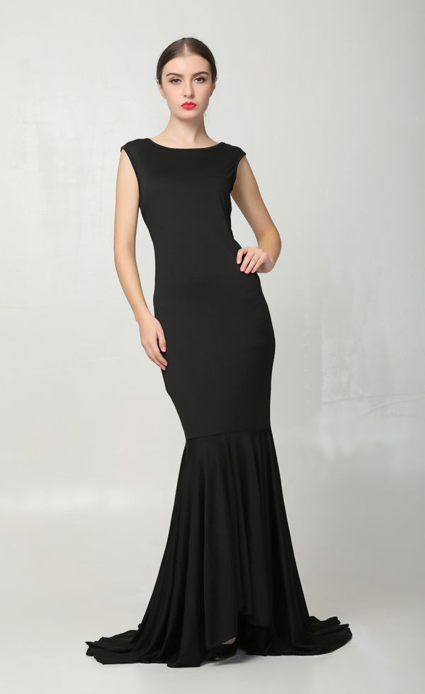 ElegantBlackSlimmingWeddingPartyBacklessFloorLengthMaxiDress-XFE090243BA