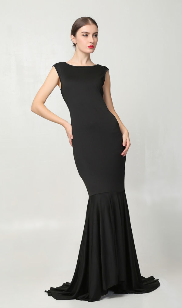 ElegantBlackSlimmingWeddingPartyBacklessFloorLengthMaxiDress-XFE090243BA