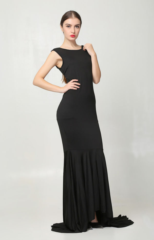 ElegantBlackSlimmingWeddingPartyBacklessFloorLengthMaxiDress-XFE090243BA