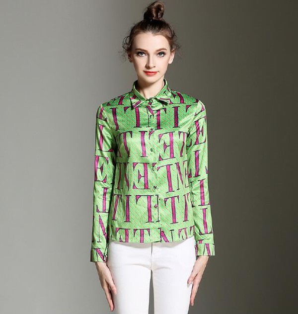 ElegantFashionLetterPatternWomenShirt-HMK071119