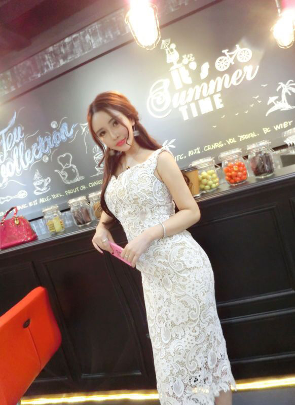 ElegantSexyBacklessVNeckLaceLongDresses-TFK082212WI