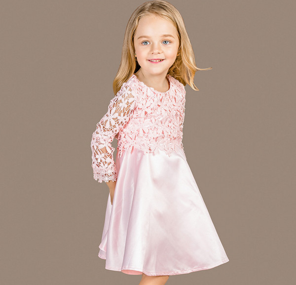 EuroFashionHollowOutGauzePrincessKidsDresses-YHK091438