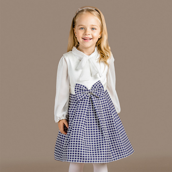 EuroFashionKidsSuitsPrincessDressesWithBlouses-YHK091436