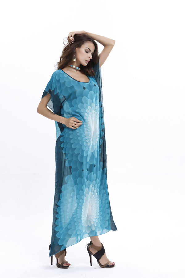 EuroFashionPrintBatSleeveWomenLongDresses-TZK070915BU