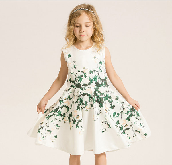 EuroFashionPrintedSleevelessPrincessDressForGirl-HMK062709