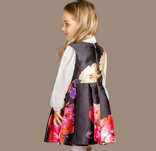 EuroStyleKidsSuitsFloralDressesWithBlouses-YHK091432