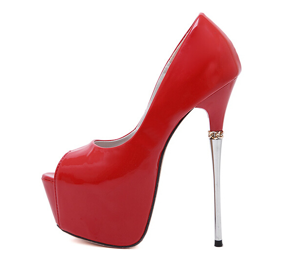 EuroStyleThinHighHeelsPeepToeRedPumps-DFE061707RD