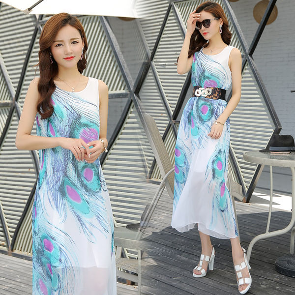 FashionBohemianPrintedSummerLongDress-AZK052503