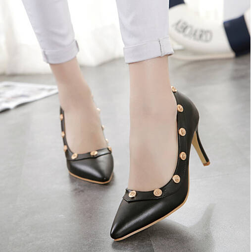 FashionKoreanStyleWomenPumpsHighHeelBeautifulNineCMHigh-PFE072710BA