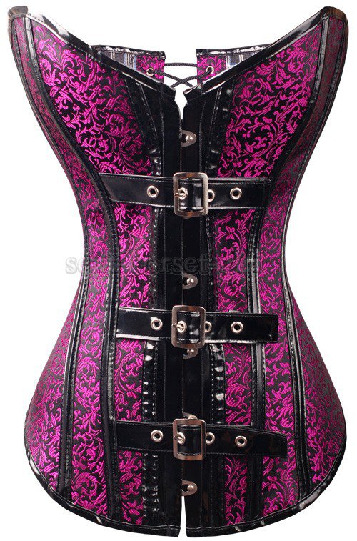 FunnyWomenElasticWaistMetalornamentPrintedCheapShapewearCorset-LYE092852PR