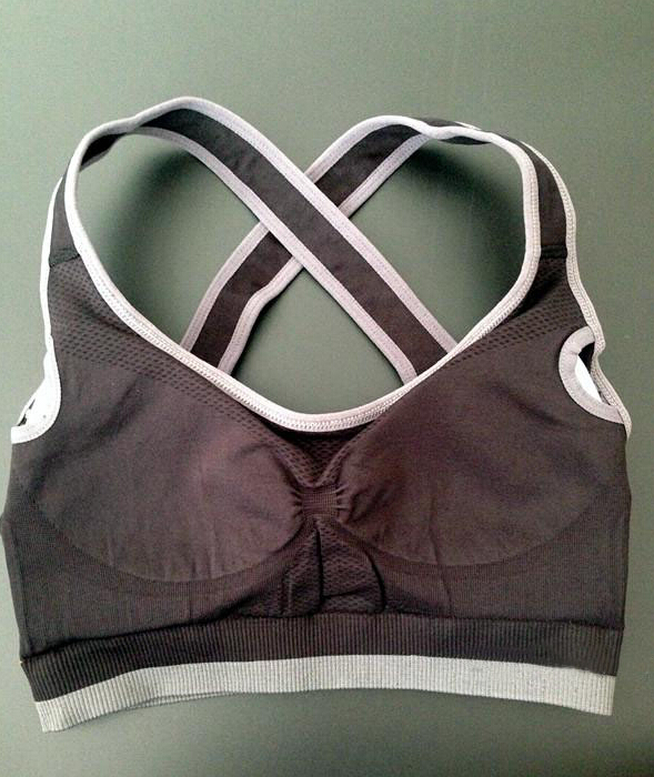 HighQualityCottonBlackSplitJointSportMatchCheaperWomenBra-XHE040118BA