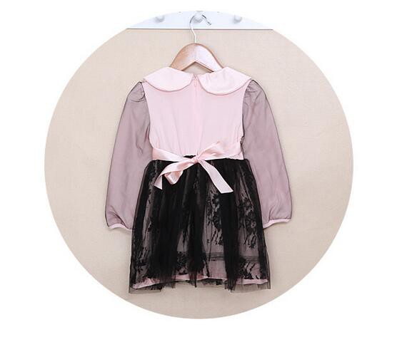 HighQualityEmbroideryLaceLongSleeveGirlsDress-YMK082582