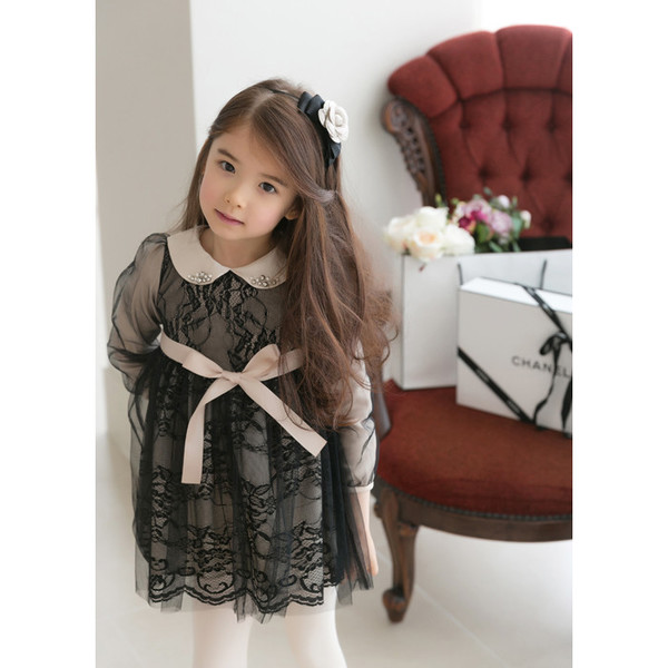 HighQualityEmbroideryLaceLongSleeveGirlsDress-YMK082582