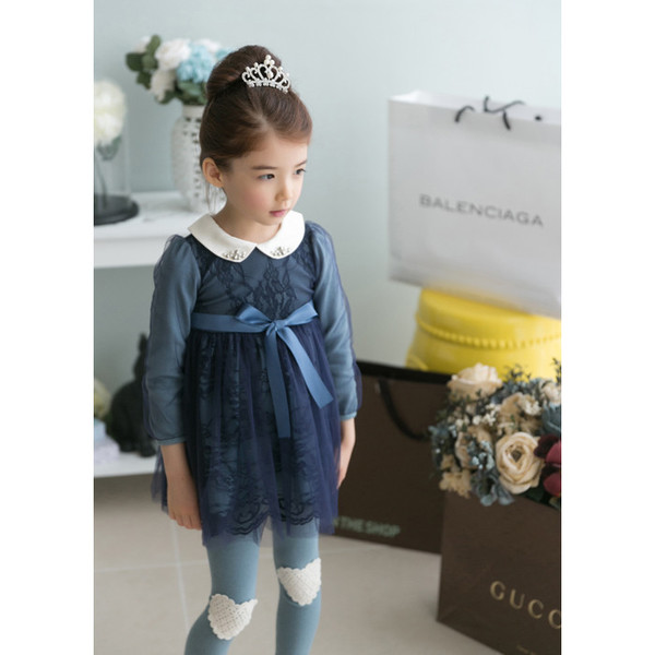 HighQualityEmbroideryLaceLongSleeveGirlsDress-YMK082582