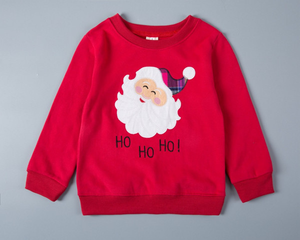 HighQualityONeckPrintedChristmasChildrenHoodies-YHK091435A