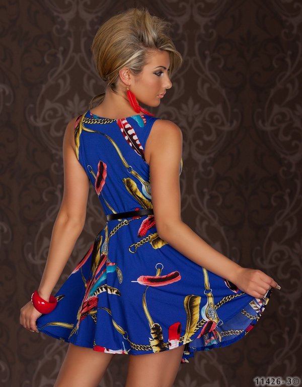 HotNewestDesignWomenMiniSlimmingPrintedDressSexyClubWear-LYE100501