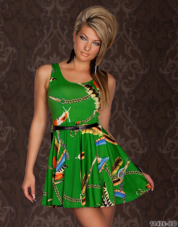 HotNewestDesignWomenMiniSlimmingPrintedDressSexyClubWear-LYE100501