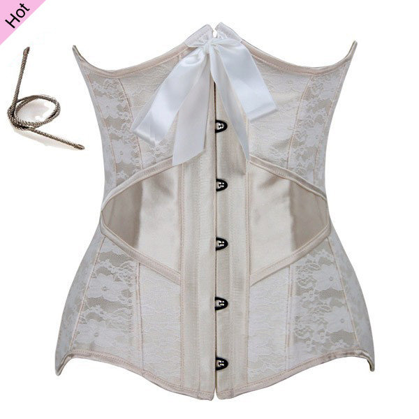 HotSaleWomenBodySculptingElasticWaistBowSlimmingShapewearCorset-LYE092844BI