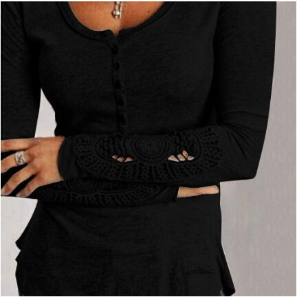 HotSaleWomenLongSleeveLaceSplicingCheapBlouse-LYE121608