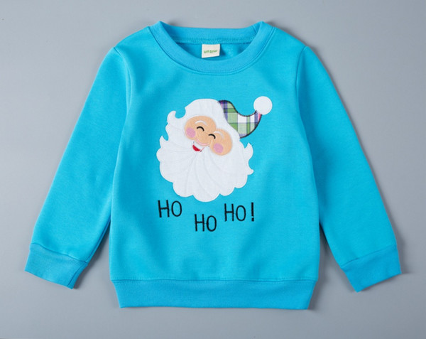 HotSellingONeckPrintedChristmasChildrenHoodies-YHK091435C