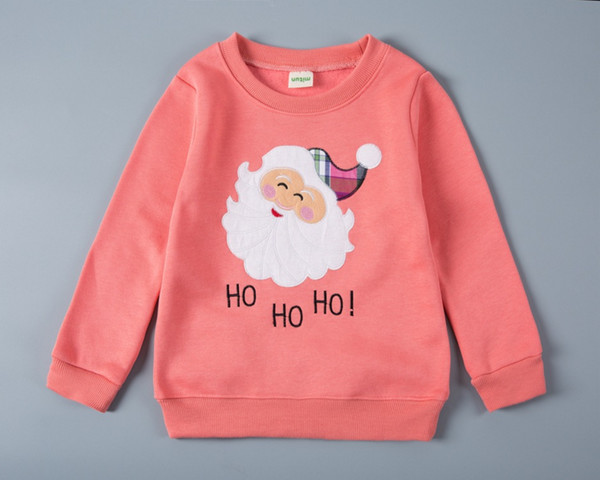 HotSellingONeckPrintedChristmasChildrenHoodies-YHK091435C