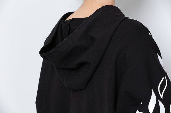 IndividualPrintHoodedCollarBlackCasualDresses-TZK091329BA