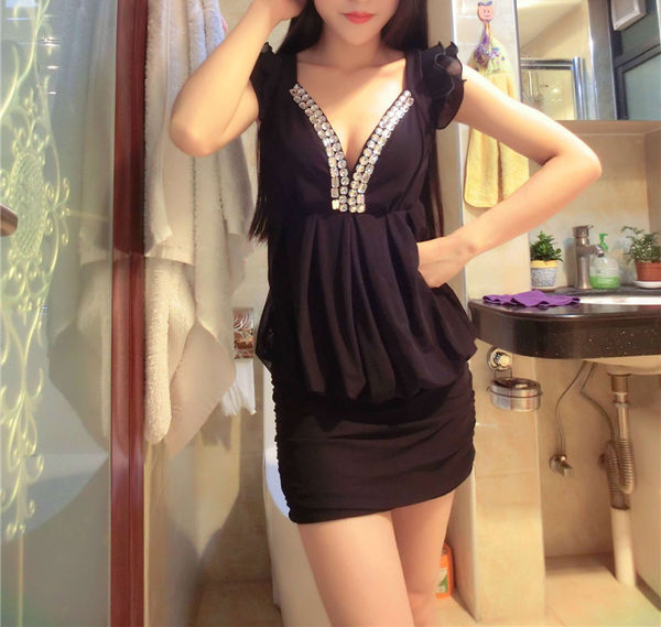 JapanSexyDeepVBeadingWrapPartyDress-TZK061582